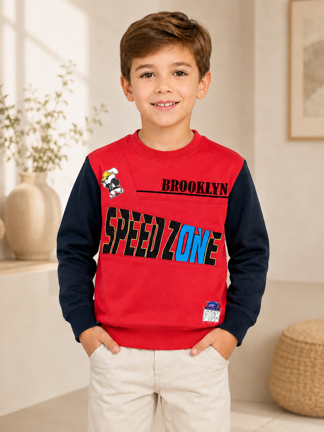 Sportking Racing Graphic Sweatshirt – Red