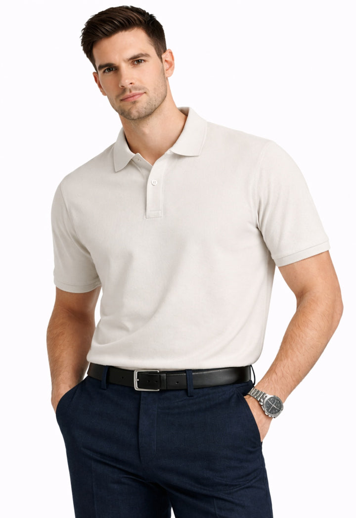 Basic Polo T-Shirt - White