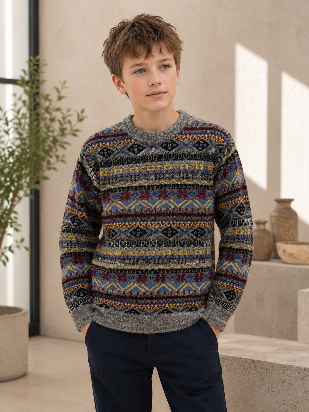 Sportking Fair Isle Jacquard Sweater – Multicolor