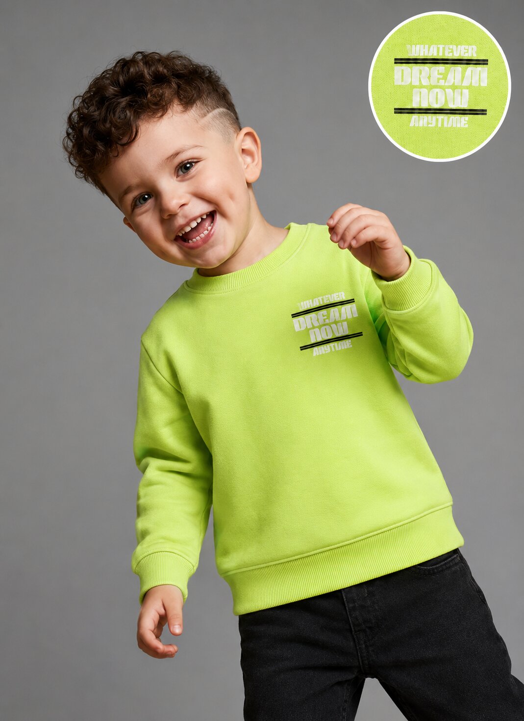 Sportking Boys Typography Graphic Sweatshirt – P.Green
