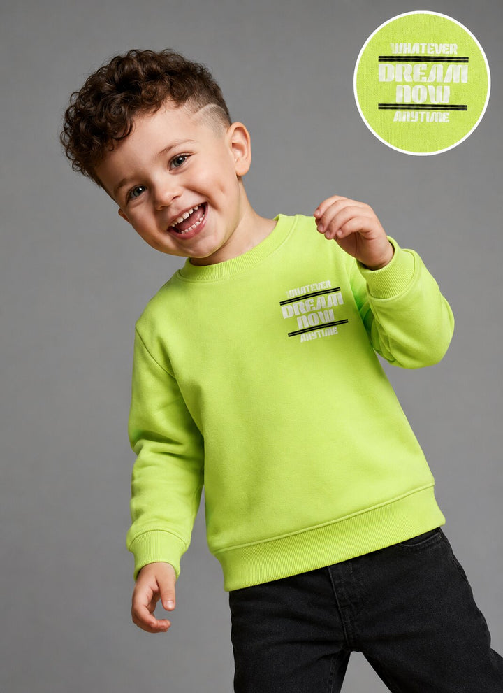 Sportking Boys Typography Graphic Sweatshirt – P.Green
