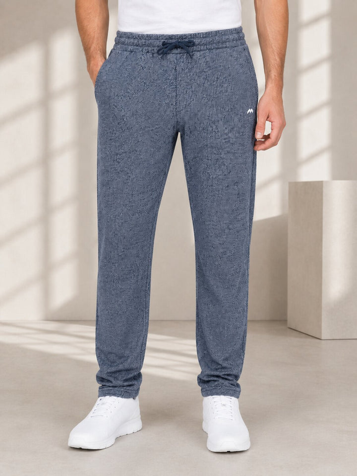 Regular Fit Solid Track Pant – Navy