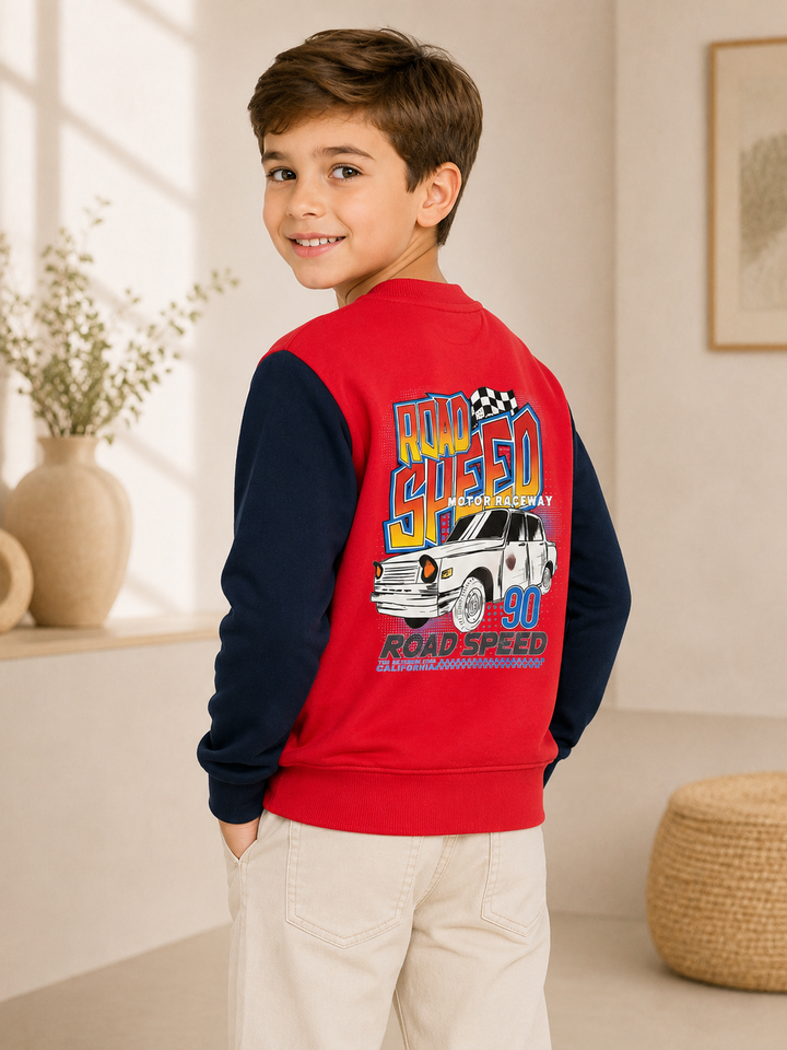 Sportking Racing Graphic Sweatshirt – Red