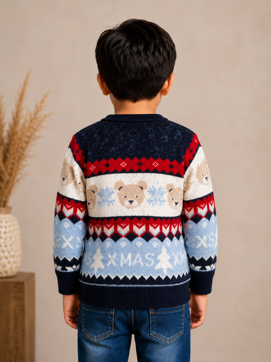 Sportking Christmas Jacquard Sweater – Navy