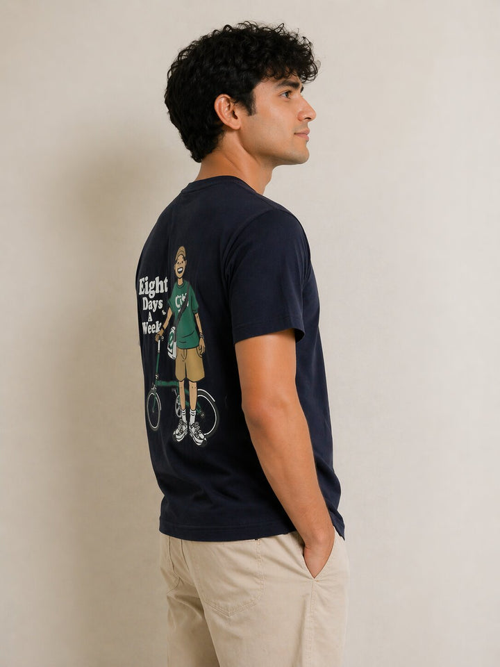 Graphic T-shirt - Navy