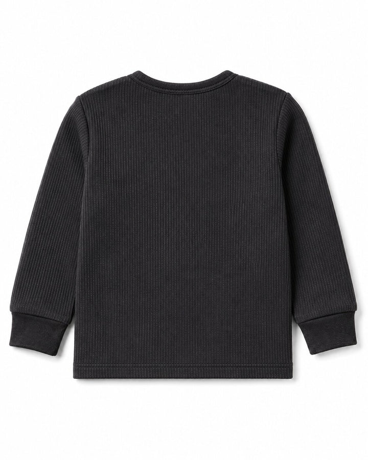 Sportking Kids Full Sleeve Thermal Top – D.Grey