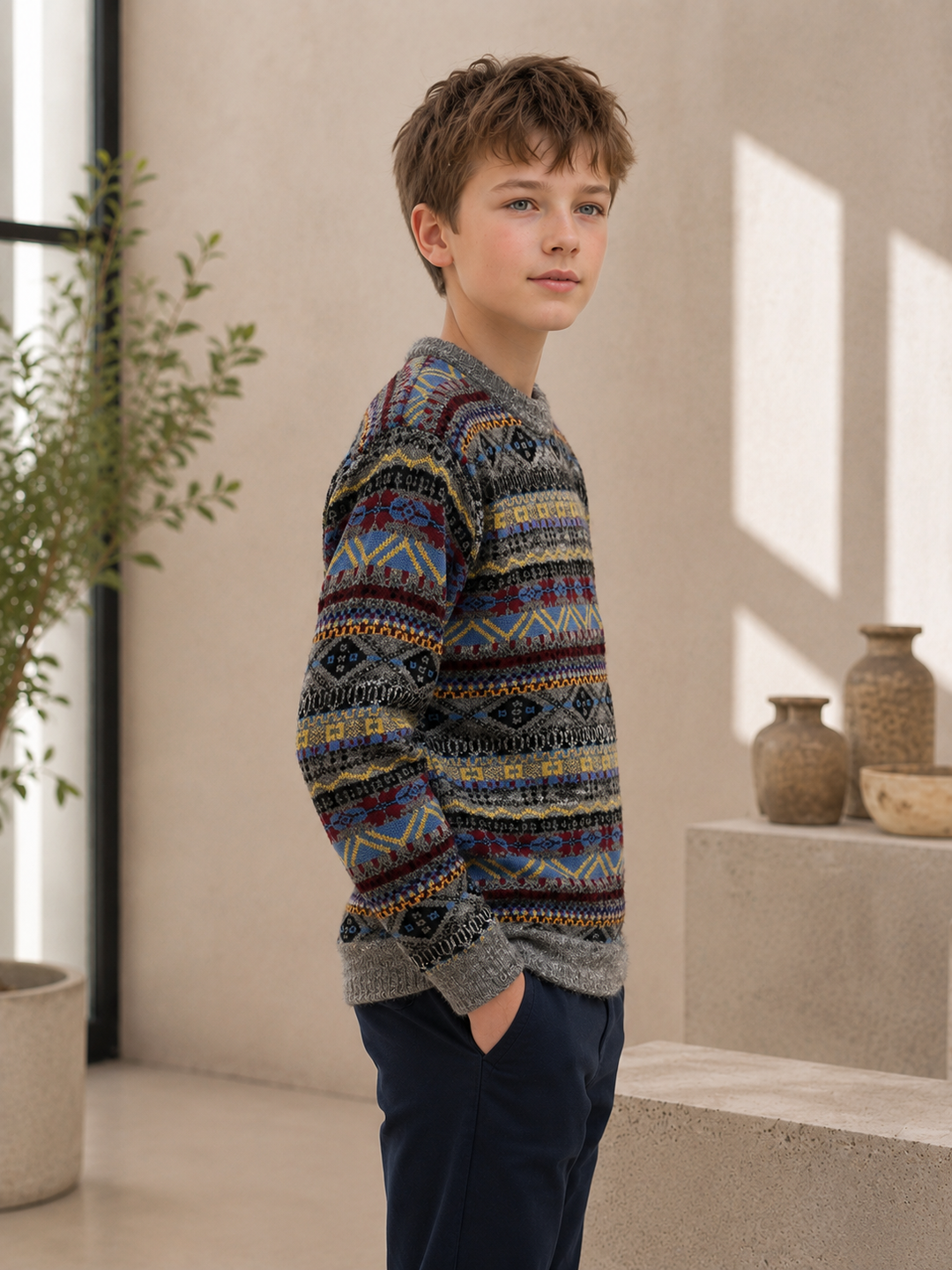 Sportking Fair Isle Jacquard Sweater – Multicolor