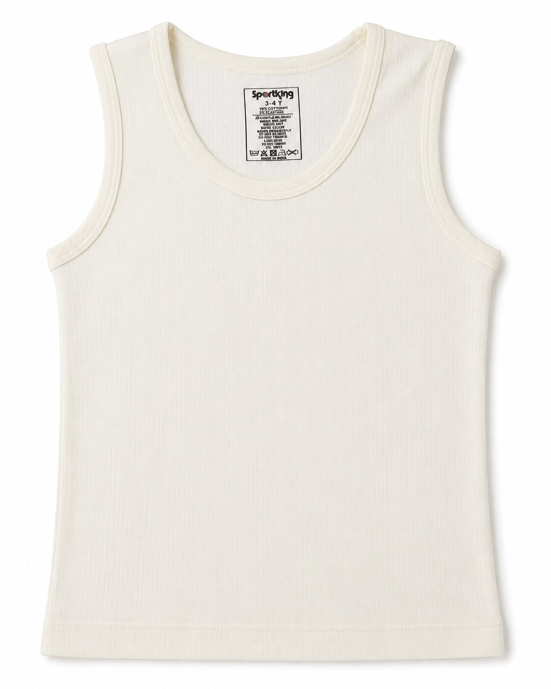 Sportking Kids Sleeveless Thermal Top Pack of 3 – Off White/Grey/D.Grey
