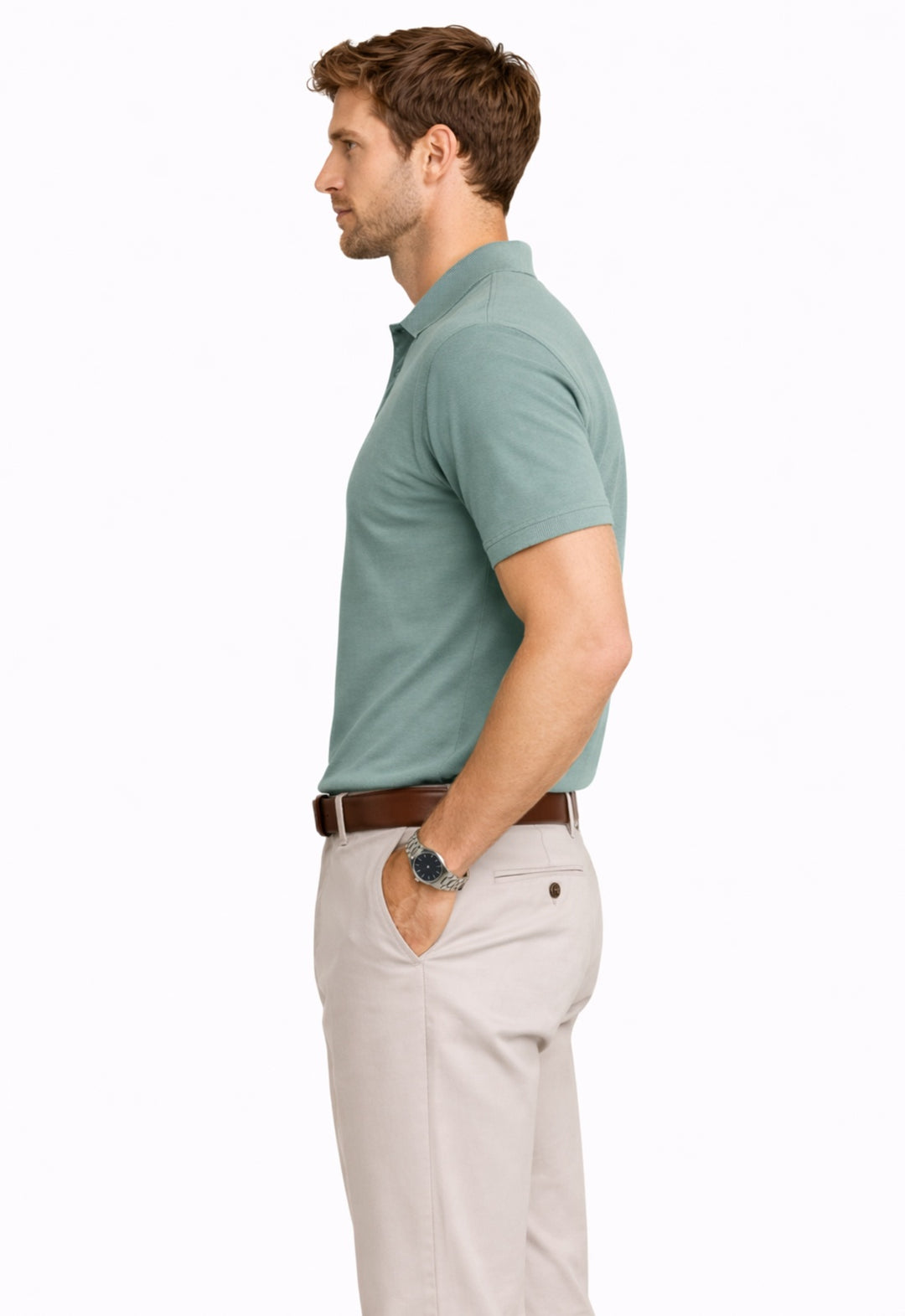 Basic Polo T-Shirt – Green