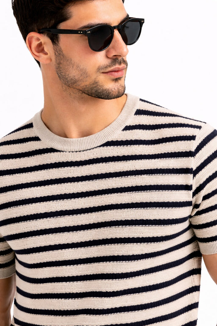 Striper T-shirt - Beige