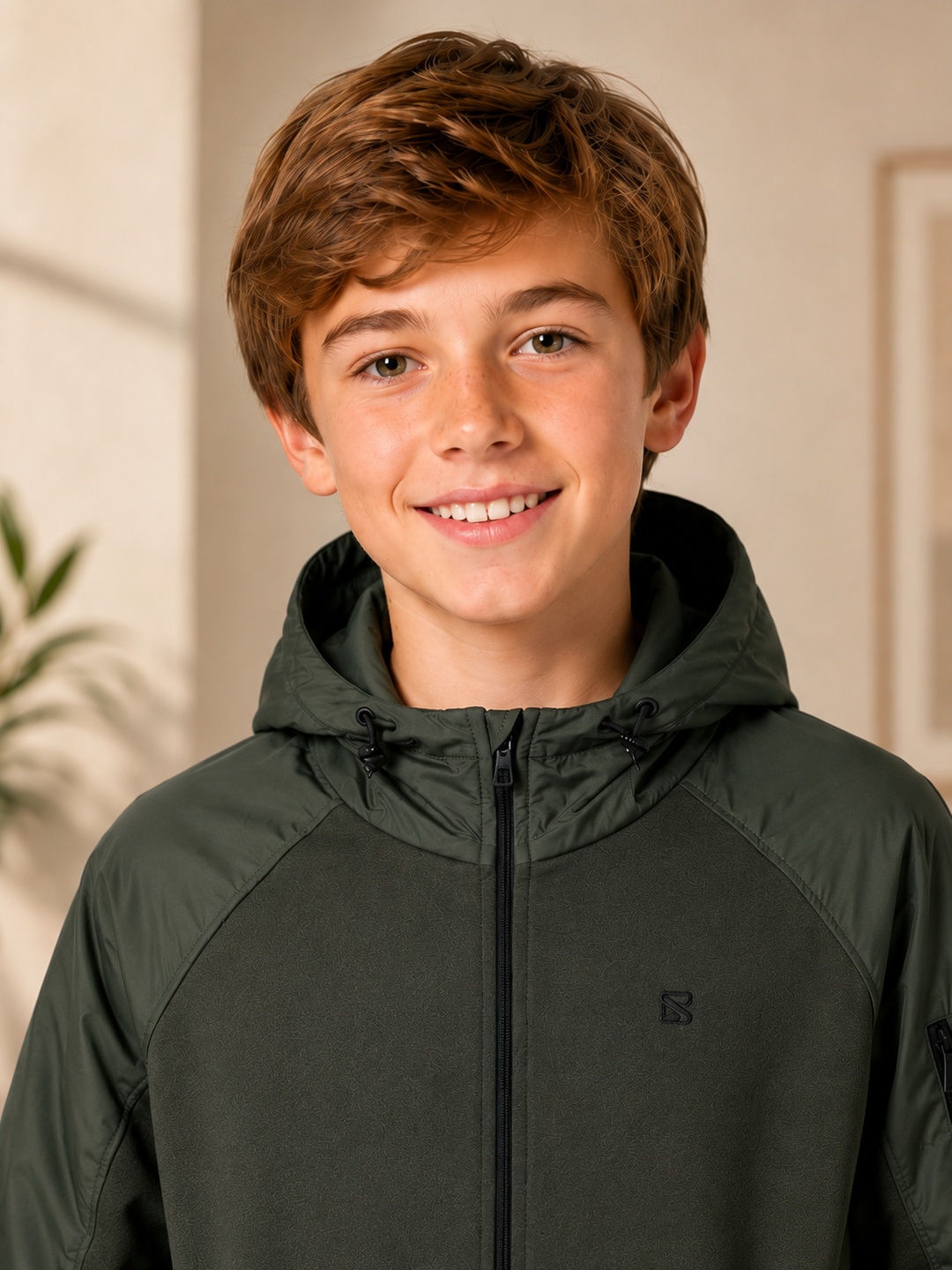 Sportking Hooded Zip Sweatshirt – Olive