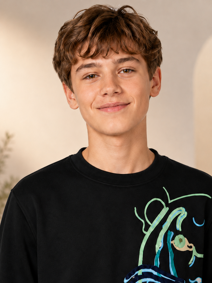 Sportking Graphic Sweatshirt – Black