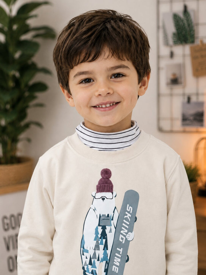 Sportking Sking Graphic Sweatshirt – L.Beige