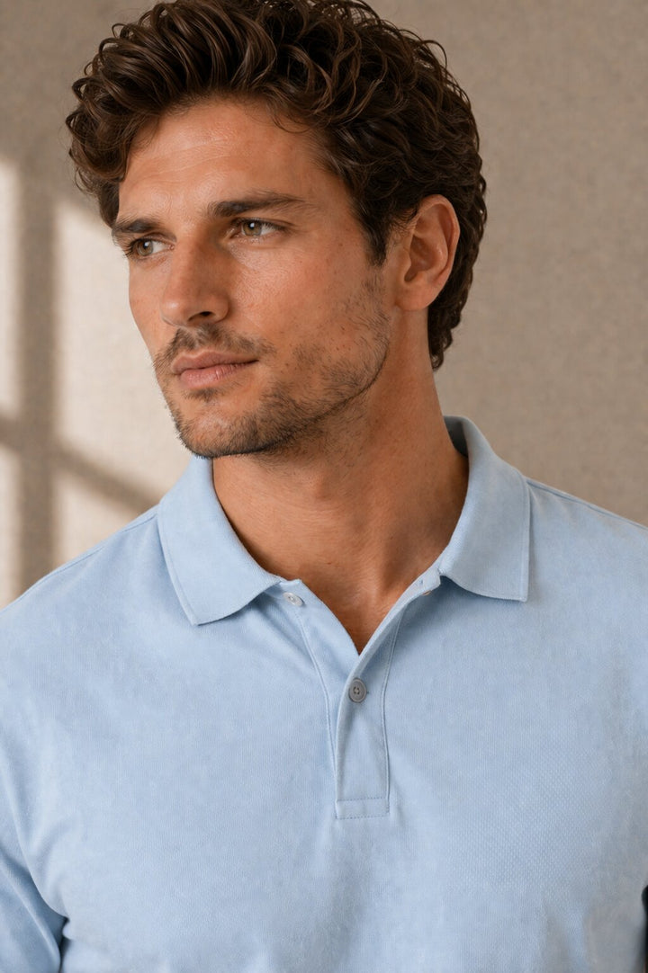 Classic Polo T-Shirt – Sky