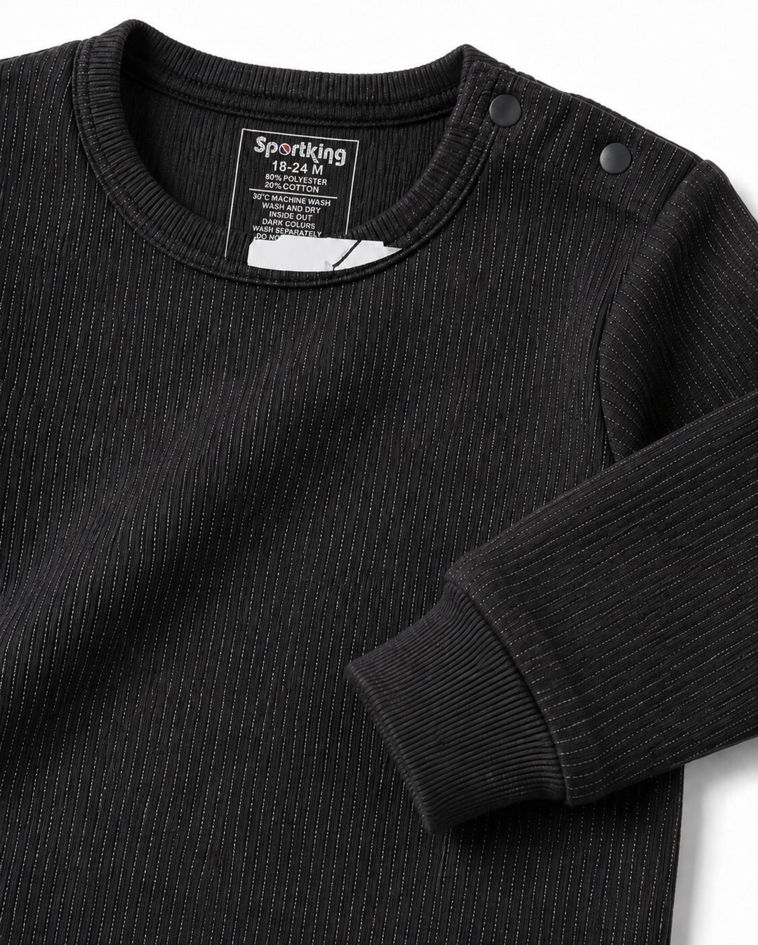 Sportking Kids Full Sleeve Thermal Top – D.Grey
