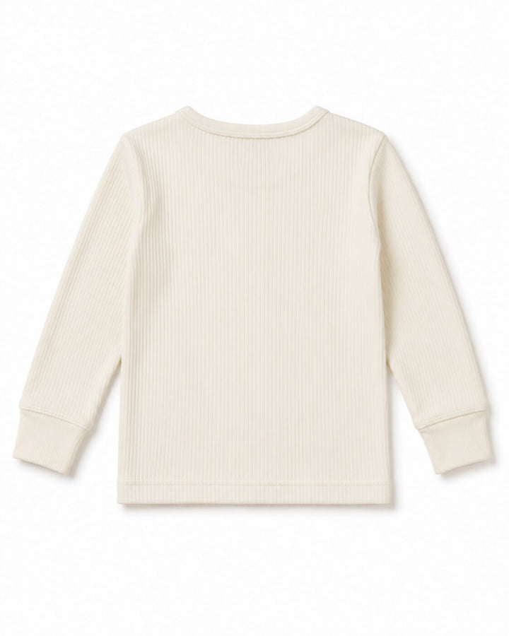 Sportking Kids Full Sleeve Thermal Suit – Off White