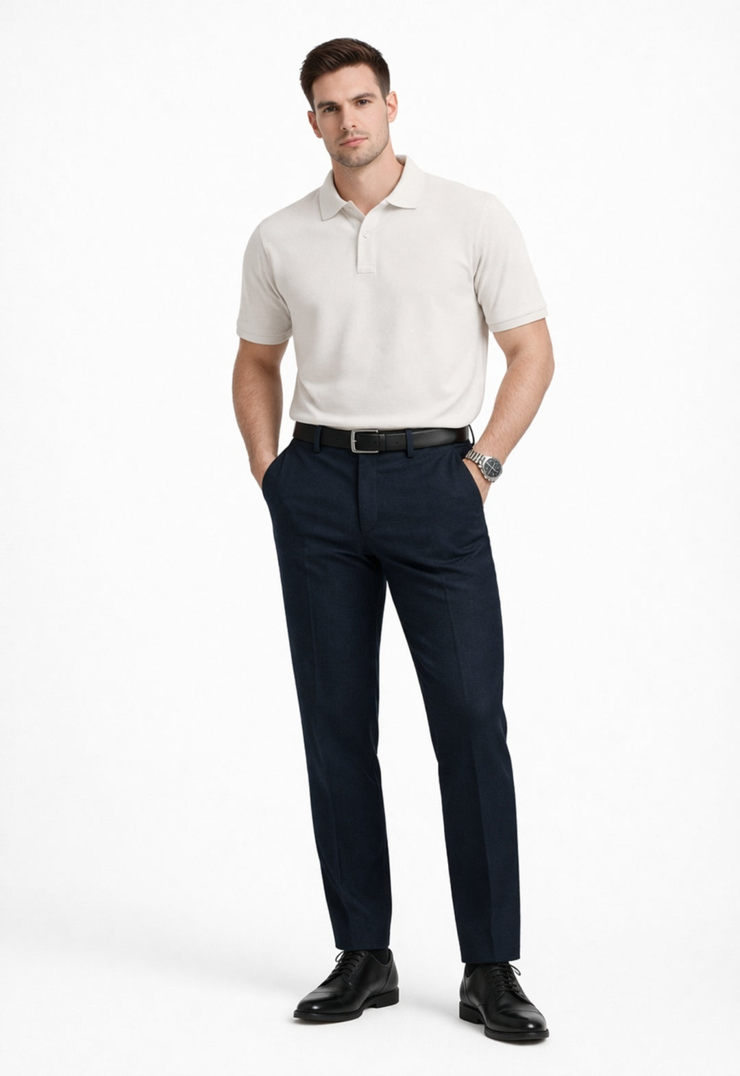 Basic Polo T-Shirt - White