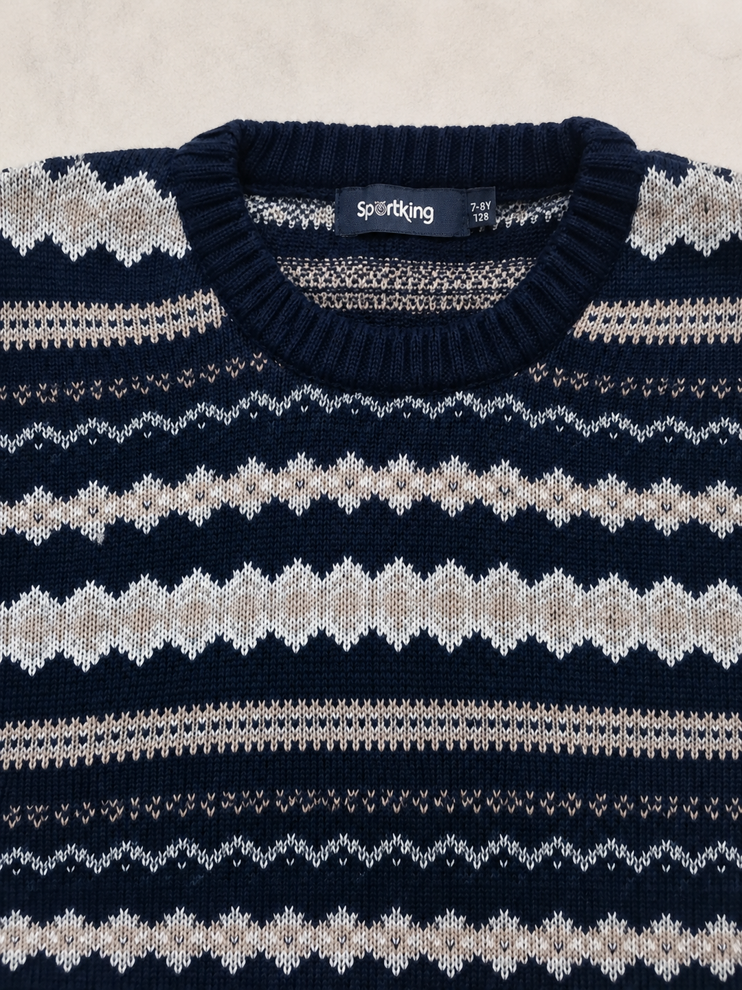 Sportking Nordic Jacquard Sweater – Navy