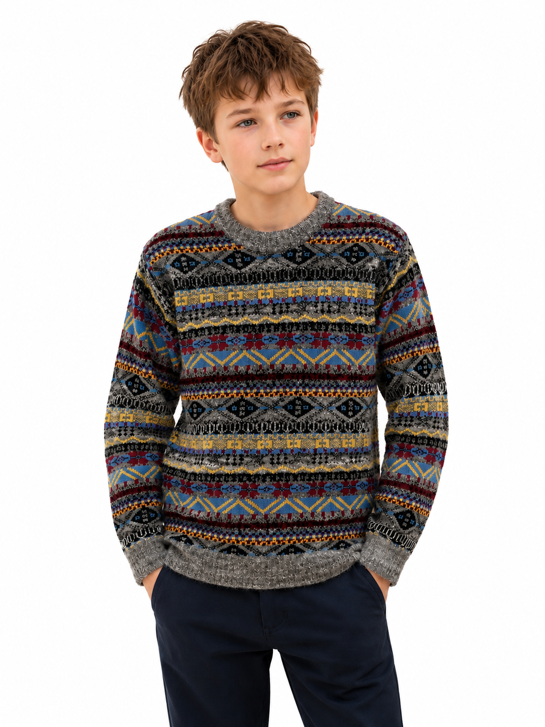 Sportking Fair Isle Jacquard Sweater – Multicolor
