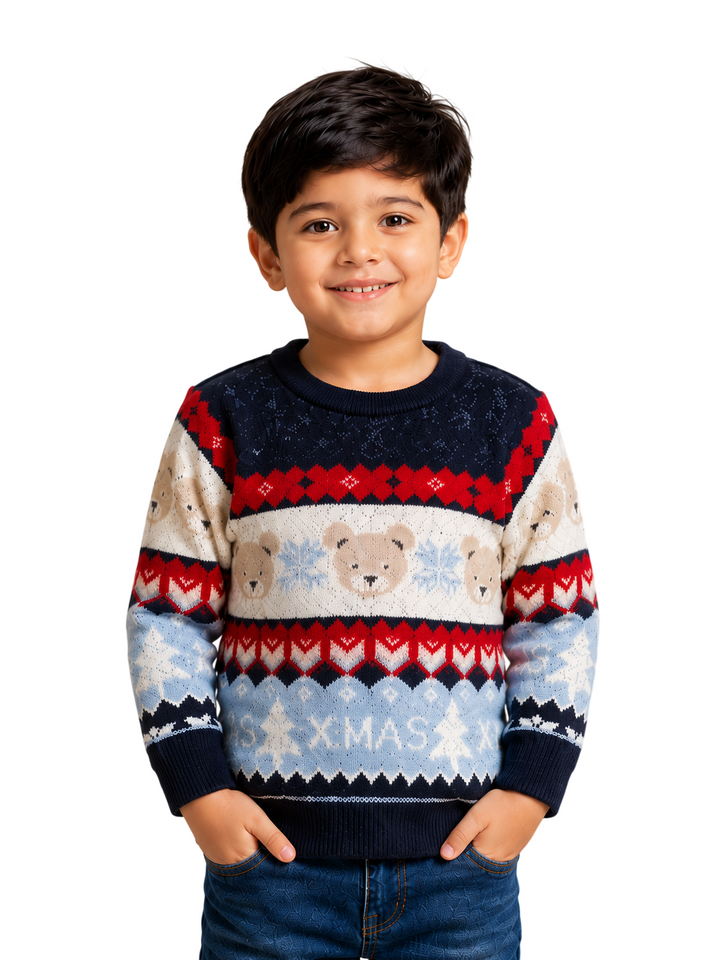 Sportking Christmas Jacquard Sweater – Navy