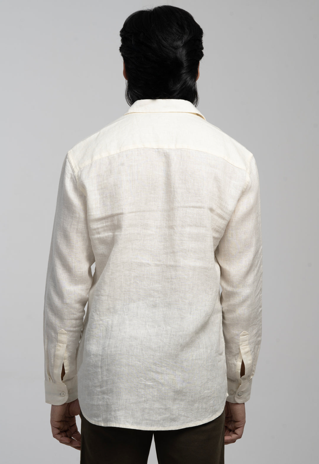 Classic 100% Linen Shirt - Off White