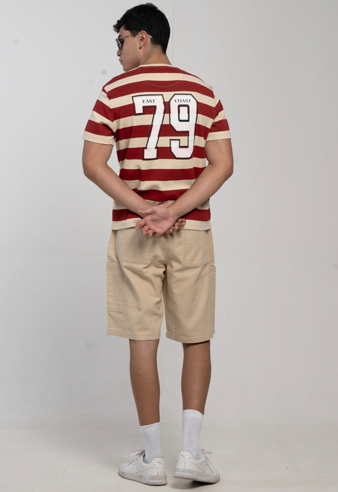 Regular Fit striper T-shirt - Beige