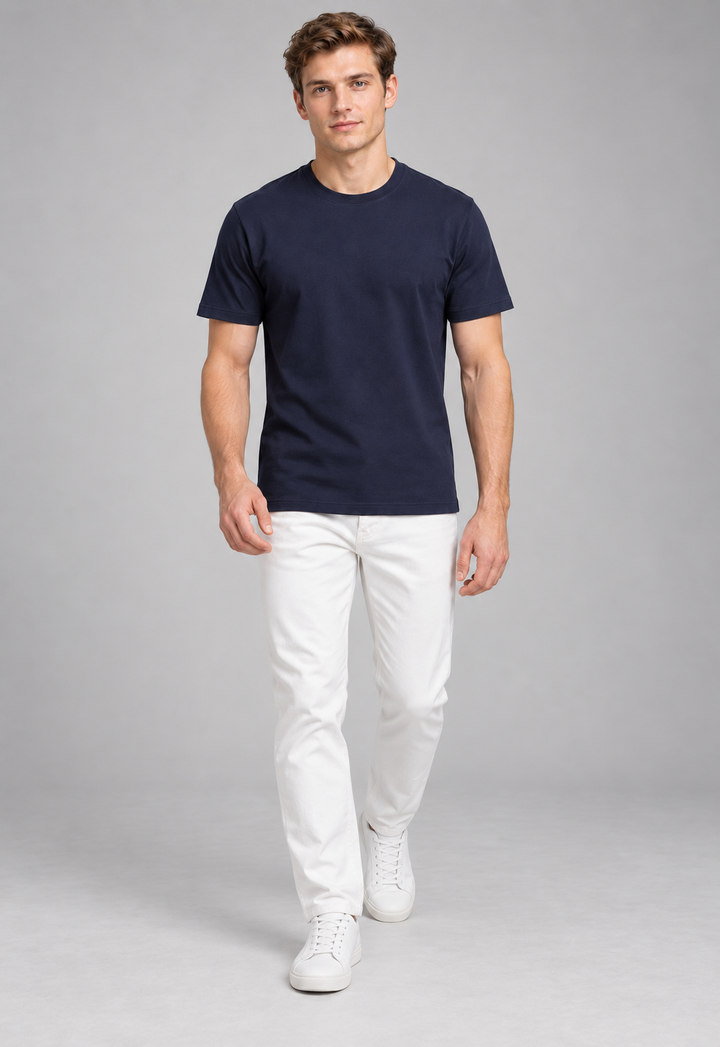 Basic Regular Fit T-Shirt- Navy