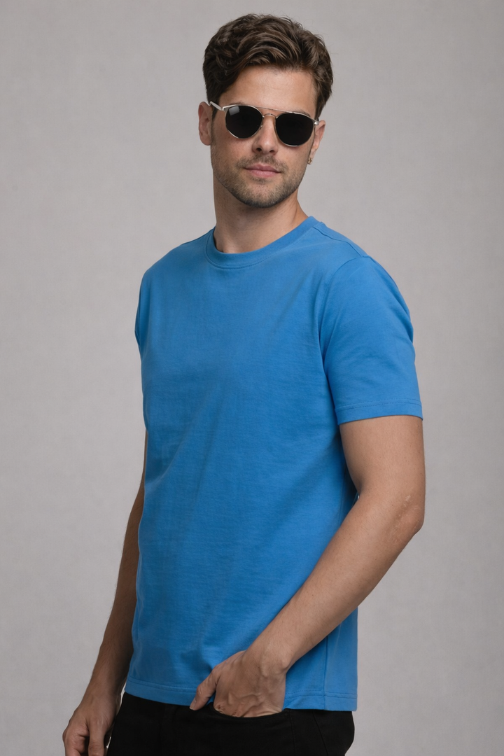 Men’s  ROYEL BLUE Graphic Printed T-Shirt
