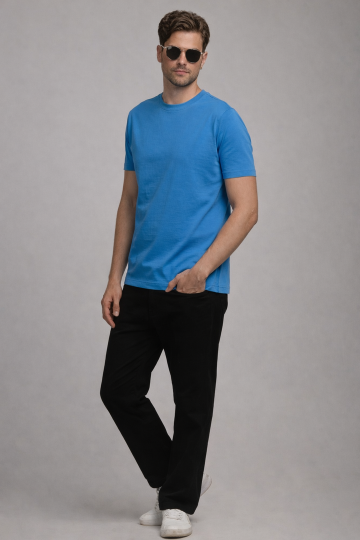 Men’s  ROYEL BLUE Graphic Printed T-Shirt