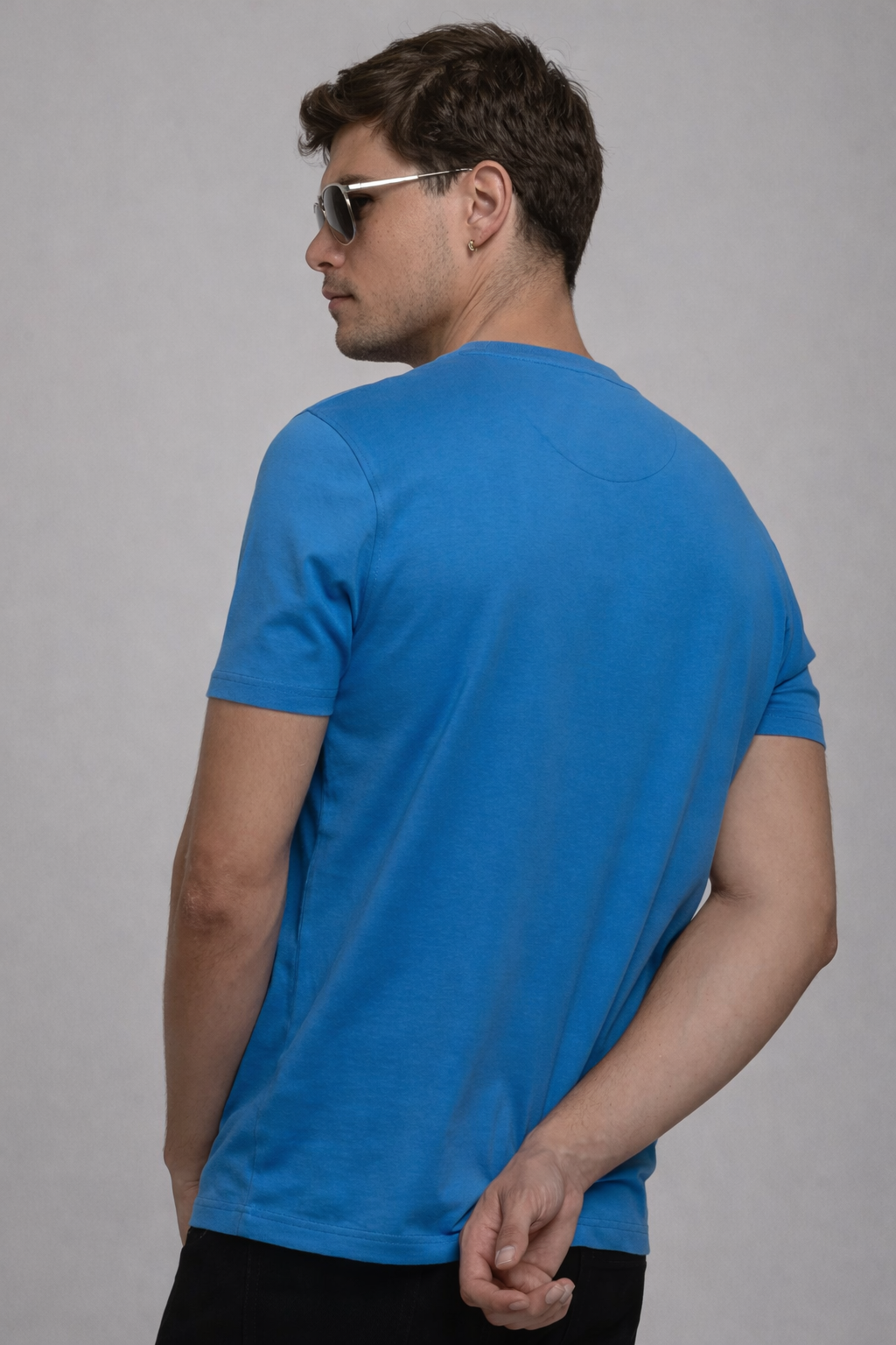 Men’s  ROYEL BLUE Graphic Printed T-Shirt
