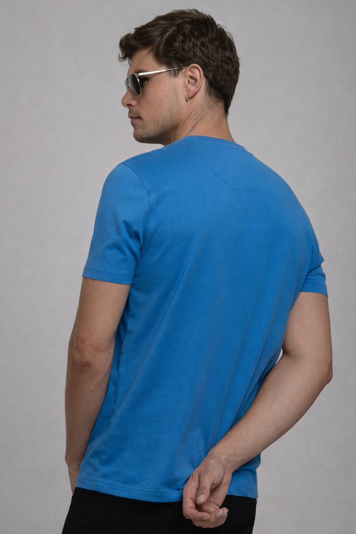 Men’s  ROYEL BLUE Graphic Printed T-Shirt