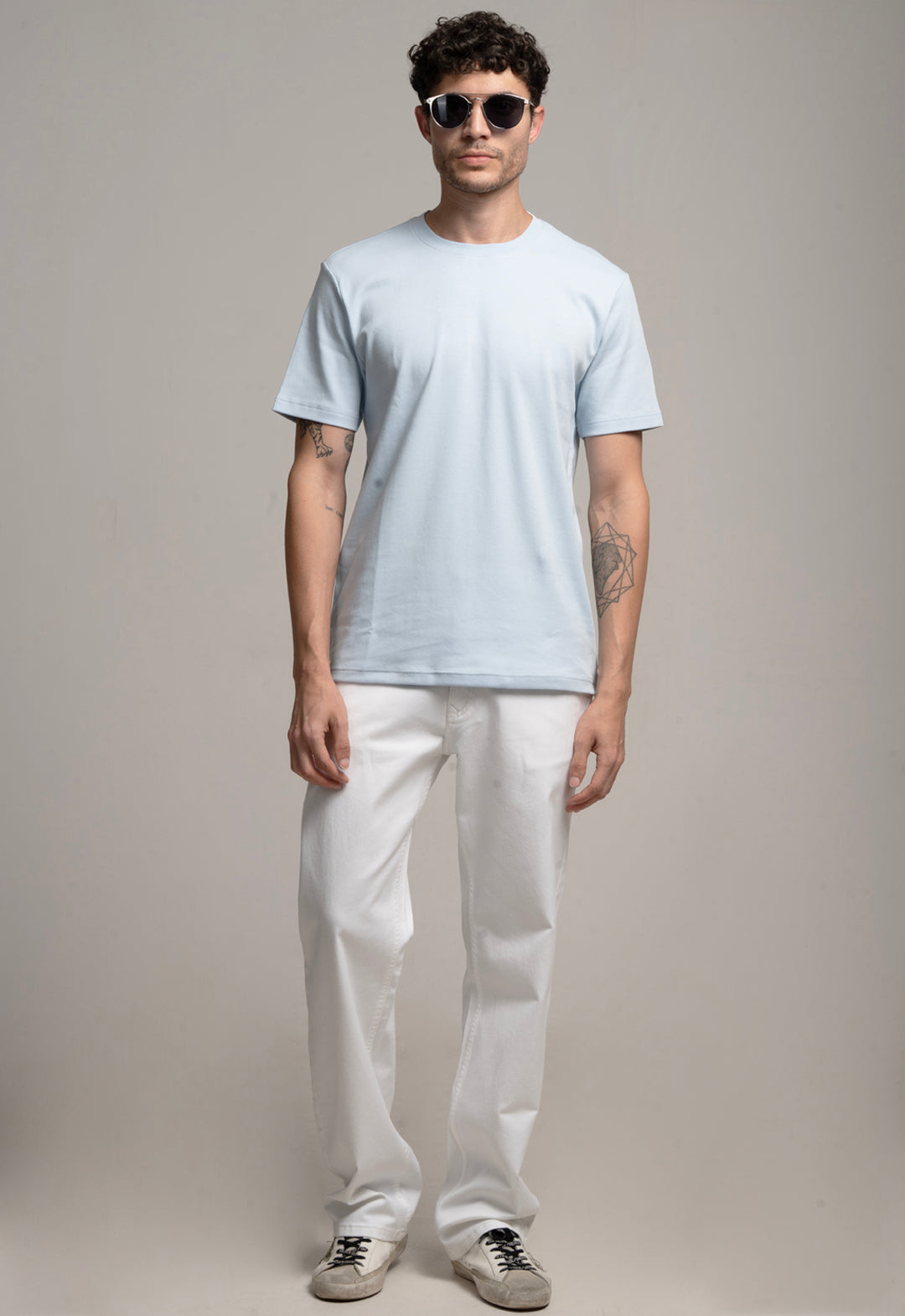 Basic Regular Fit T-Shirt - Sky