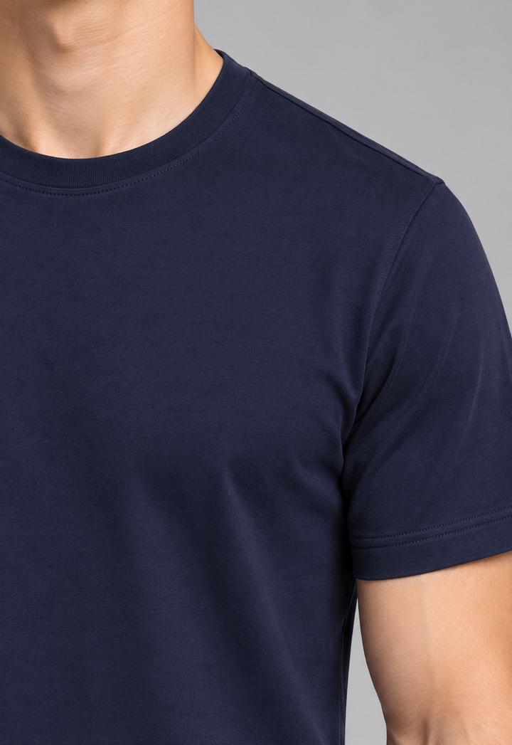 Basic Regular Fit T-Shirt- Navy