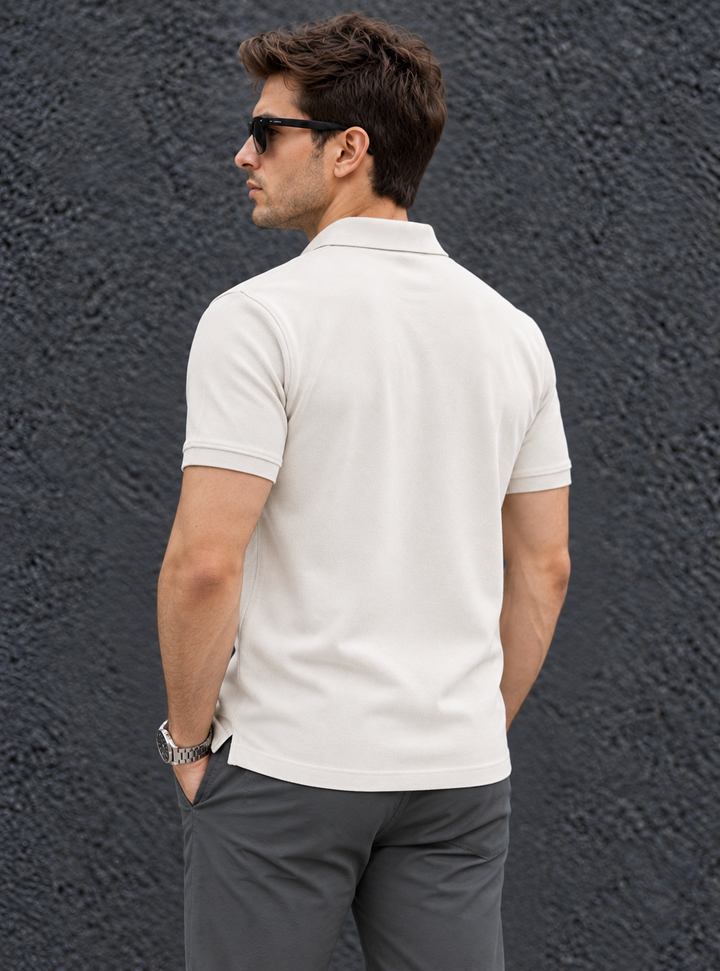 Basic Polo T-Shirt - White