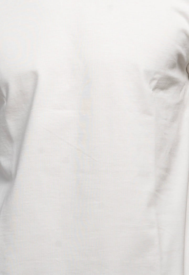 REGULAR FIT COTTON T-SHIRT - OFFWHITE