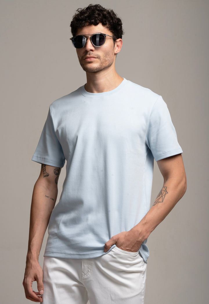 Basic Regular Fit T-Shirt - Sky