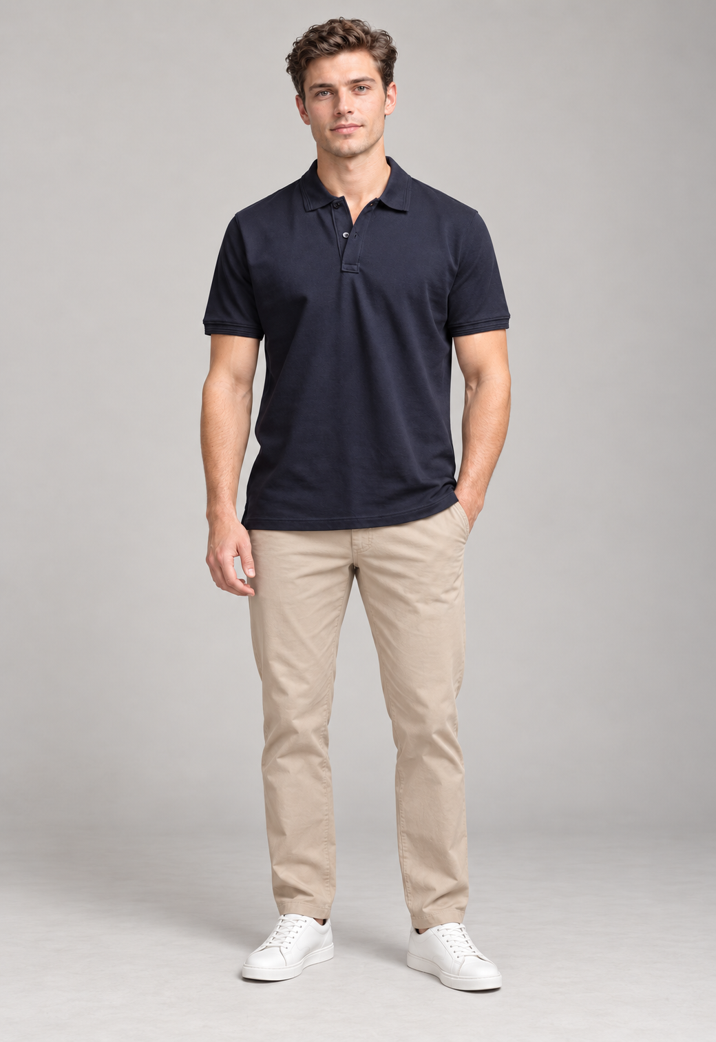 Classic Polo T-Shirt – Navy