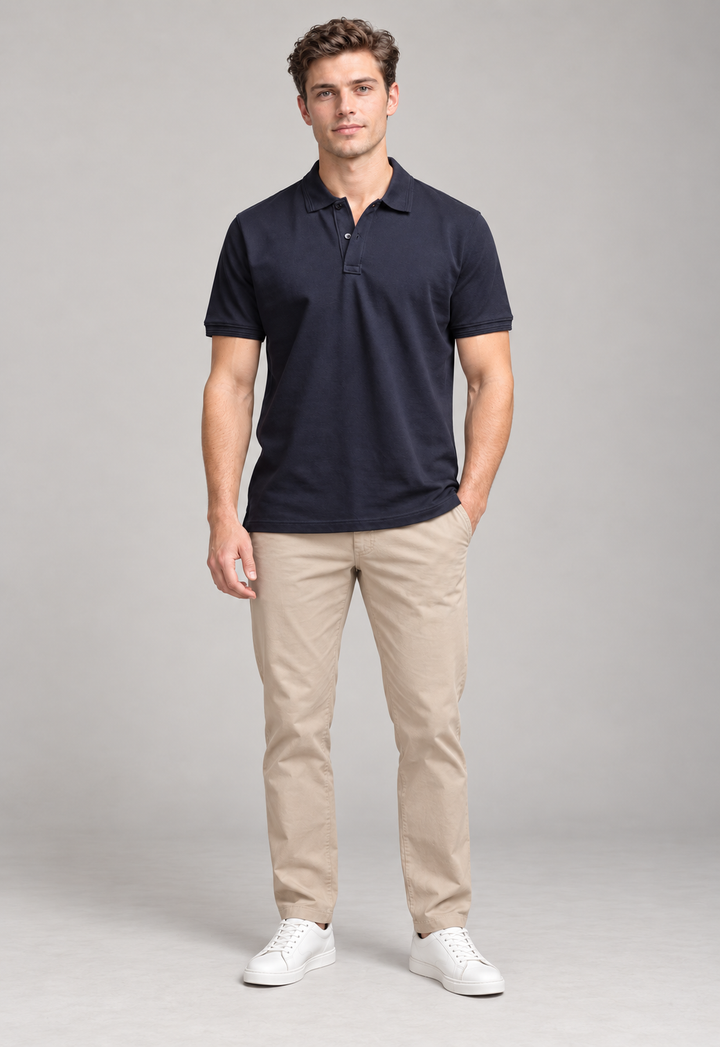 Classic Polo T-Shirt – Navy