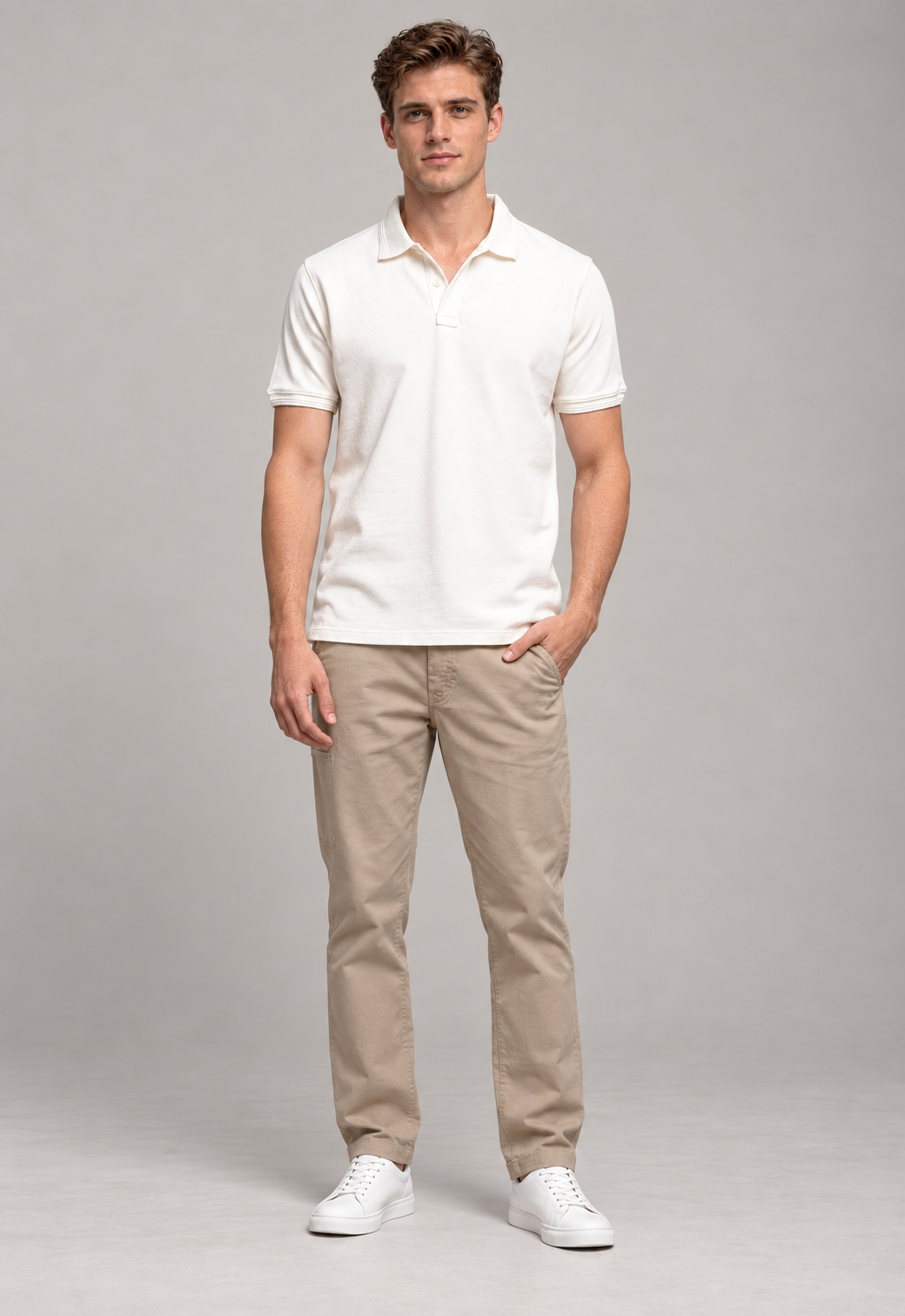 Classic Polo T-Shirt – Off White