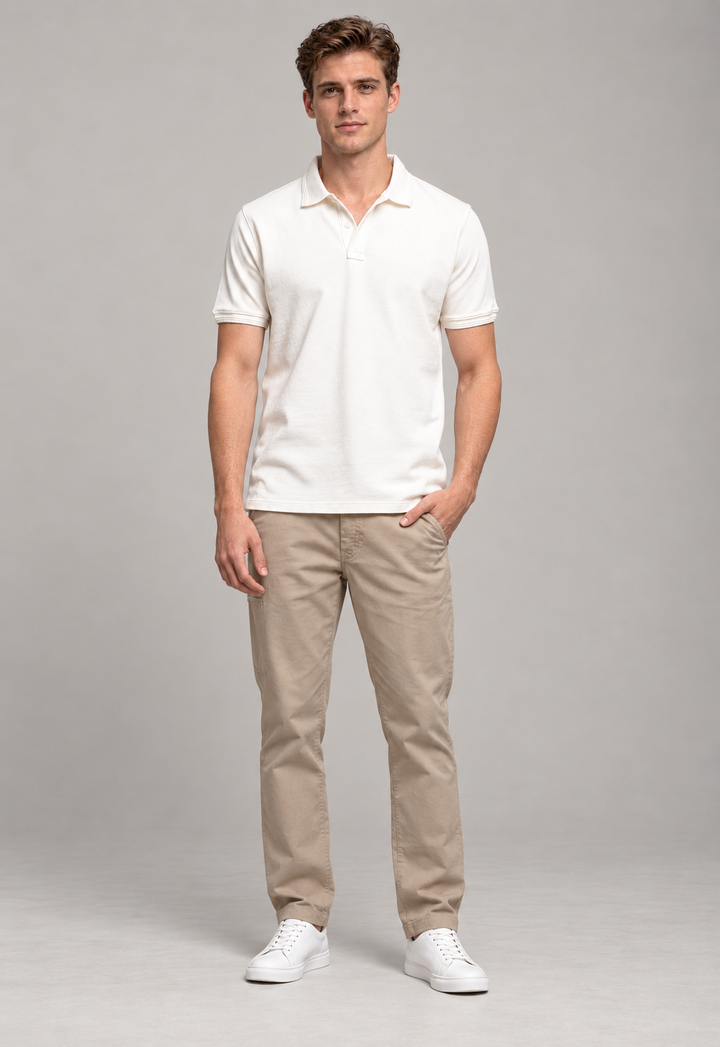 Classic Polo T-Shirt – Off White