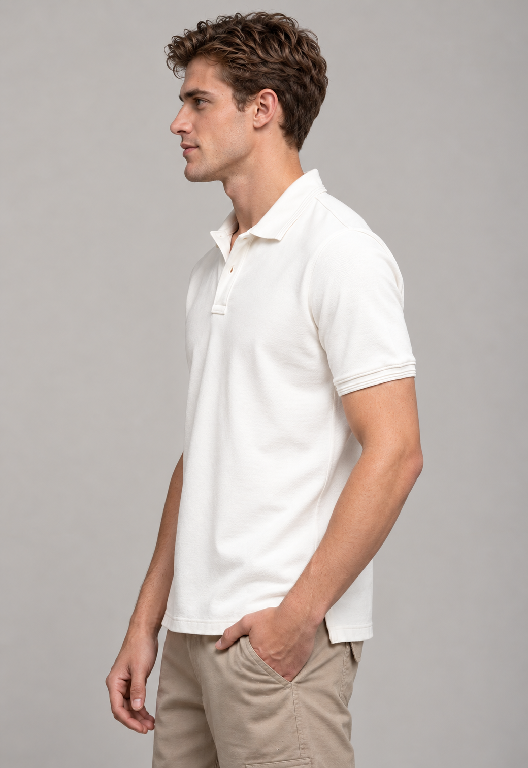 Classic Polo T-Shirt – Off White