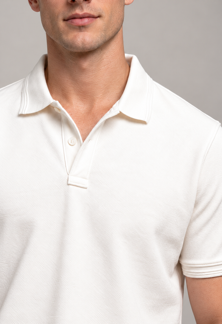 Classic Polo T-Shirt – Off White