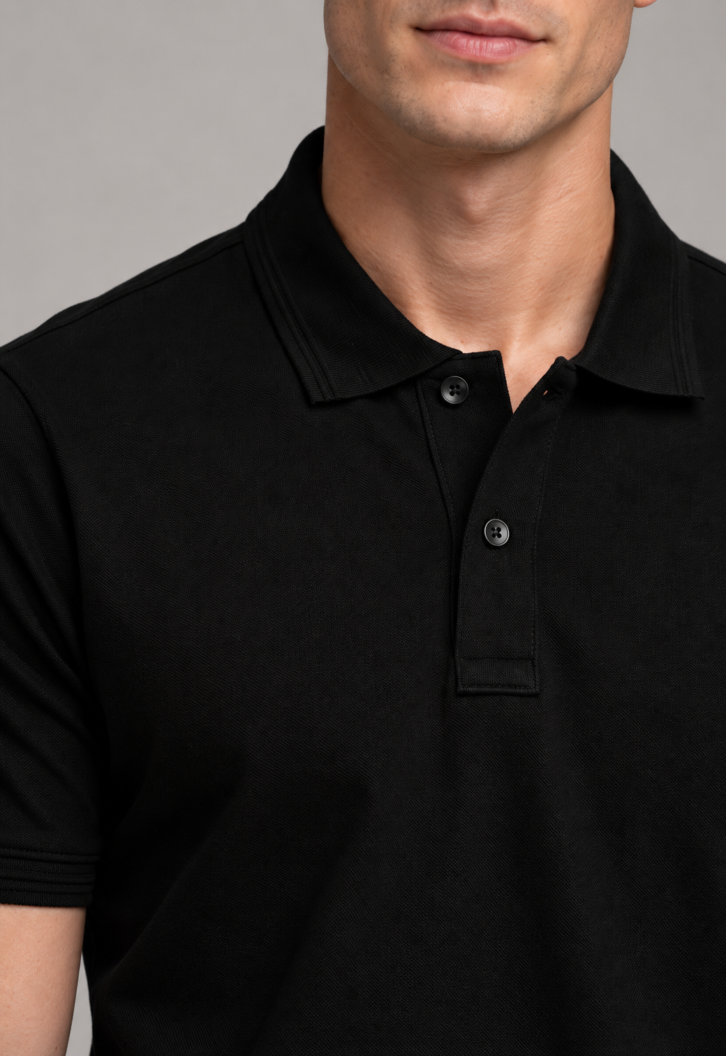 Classic Polo T-Shirt – Black
