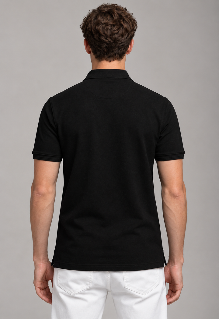 Classic Polo T-Shirt – Black