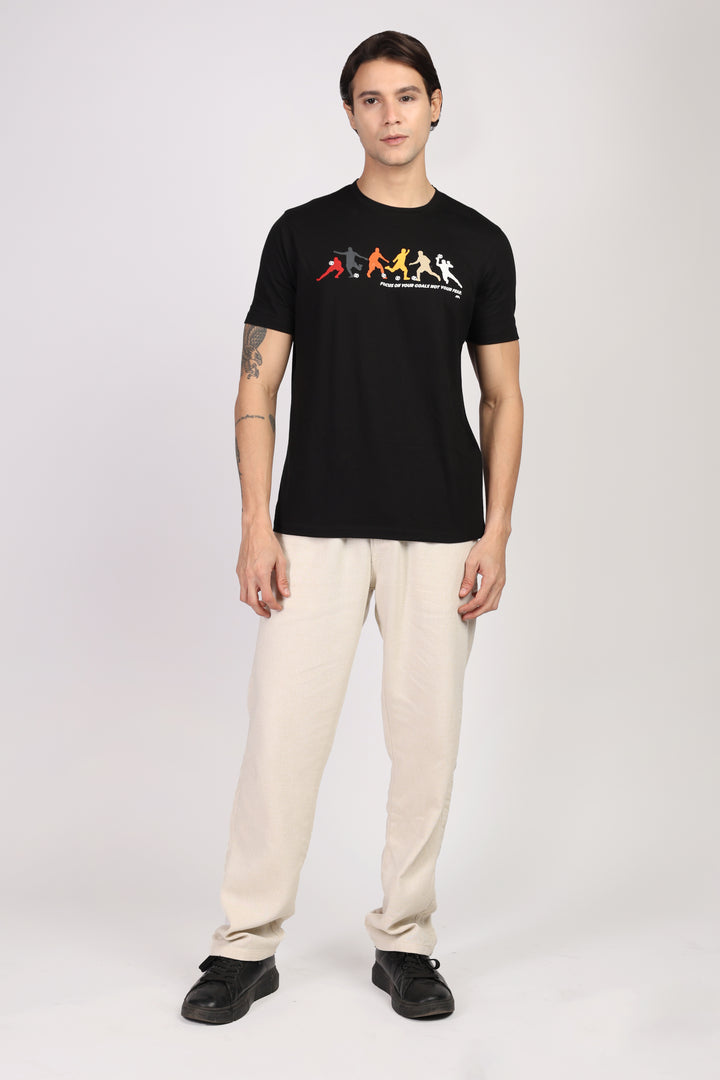 Cotton Chest Printed T-shirt