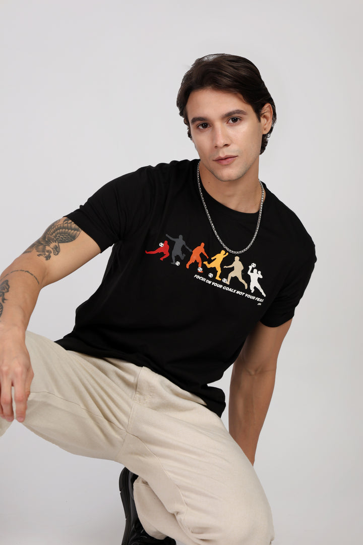 Cotton Chest Printed T-shirt