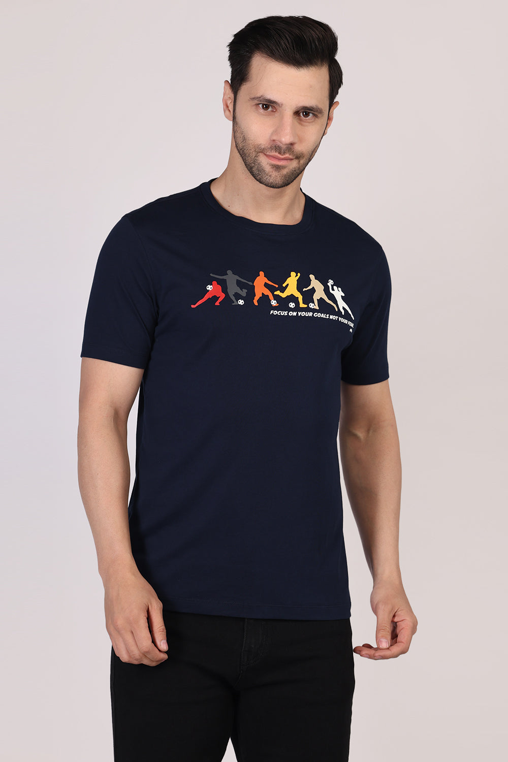 Cotton Chest Printed T-shirt