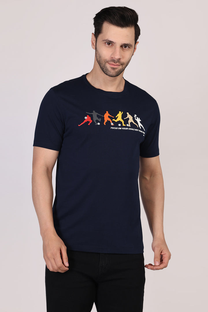 Cotton Chest Printed T-shirt