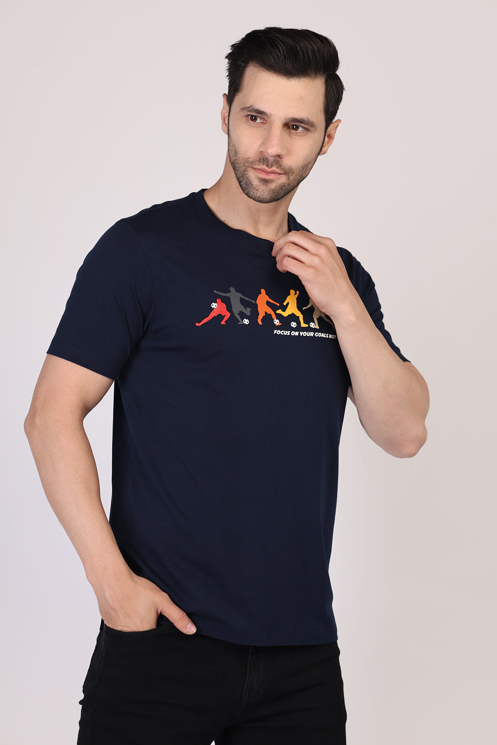 Cotton Chest Printed T-shirt