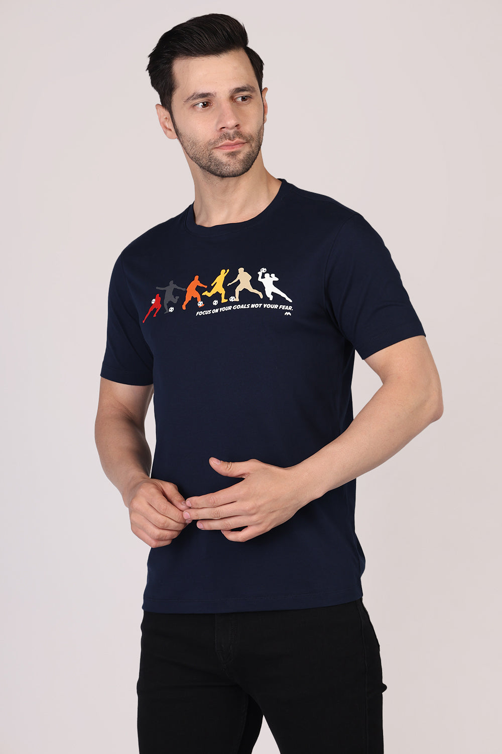 Cotton Chest Printed T-shirt